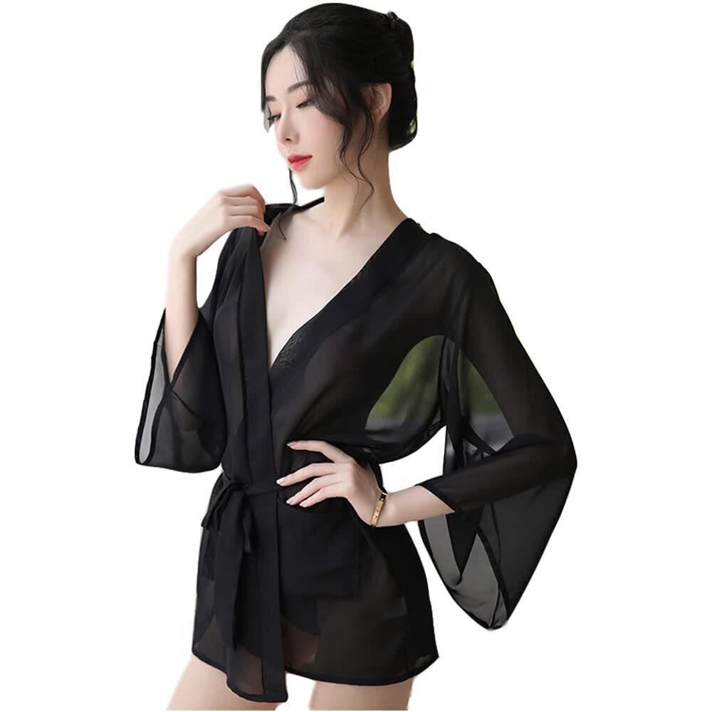 4930 Sexy Chinese Style Perspective Lingerie Cosplay Embroidered Hanfu